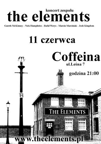 Coffeina Cafe Muzyka The Elements w Coffeinie 