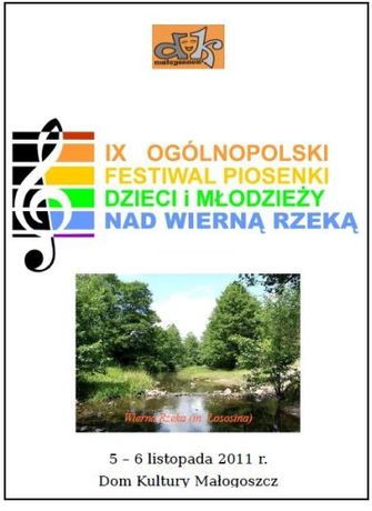 Dom Kultury, Małogoszcz Muzyka IX Ogólnopolski Festiwal Piosenki Dzieci i Młodzieży Nad Wierną Rzeką 