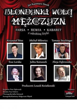 Kieleckie Centrum Kultury Teatr Blondynki wolą mężczyzn 