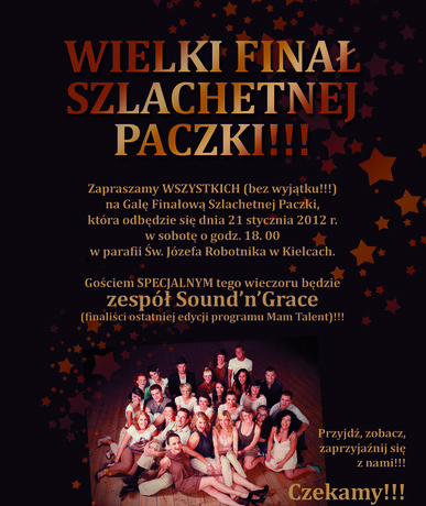 Kościół św. Józefa Robotnika Muzyka Gala Finałowa Szlachetnej Paczki - koncert Sound'n'Grace 