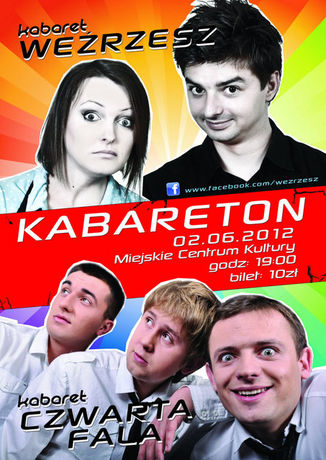 Miejskie Centrum Kultury, Skarżysko-Kamienna Kabaret Weźrzesz i Czwarta Fala - Kabareton 
