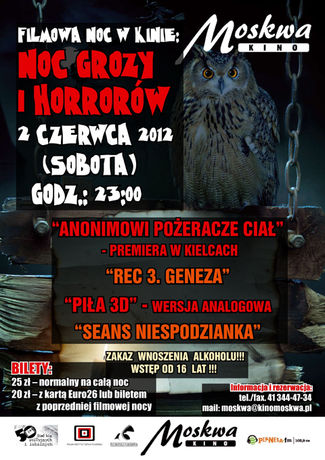 Kino Moskwa Kino Filmowa Noc Grozy i Horrorów 