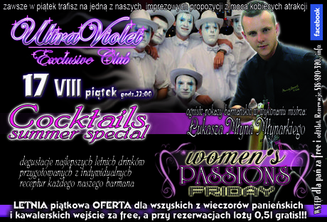 Ultra Violet Muzyka Coctktails summer special 