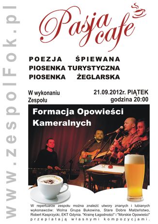 Cafe Pasja Muzyka Formacja Opowieści Kameralnych - Koncert 