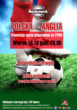 MK Bowling Sport i Rekreacja Mecz Polska-Anglia Transmisja 