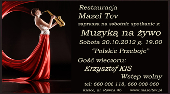 zobacz info Lokale Sobota z muzyką na żywo - Mazel Tov 