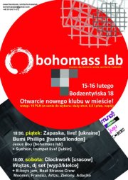 Bohomass Lab Muzyka Wielkie otwarcie Bohomass Lab 