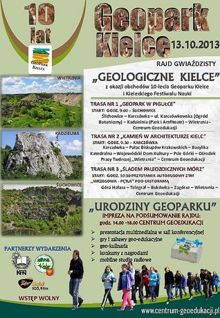 Centrum Geoedukacji Kielce 10-lecie Geoparku Kielce 