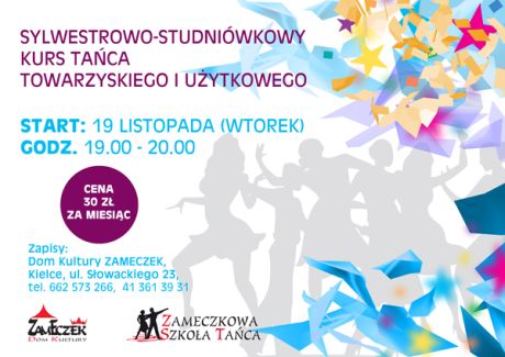 Dom Kultury Zameczek Taniec Sylwestrowo-Studniówkowy Kurs Tańca 