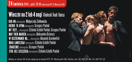 Kielecki Teatr Tańca Taniec Wieczór na 2 lub 4 nogi 