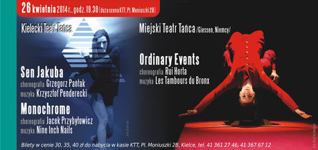 Kielecki Teatr Tańca Taniec Sen Jakuba, Monochrome, Ordinary Events 