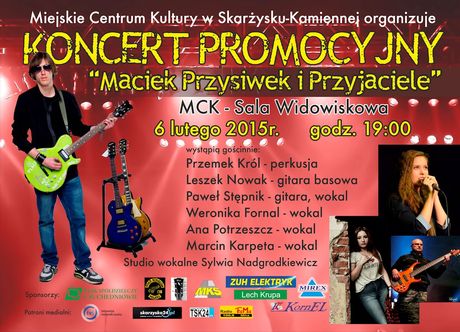 Miejskie Centrum Kultury, Skarżysko-Kamienna Muzyka Maciek Przysiwek i Przyjaciele - koncert 