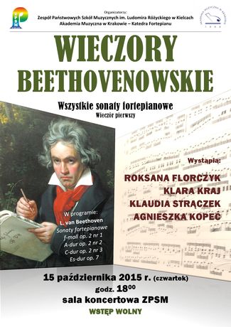 Zespół Państwowych Szkół Muzycznych w Kielcach Muzyka Wieczory Beethovenowskie 