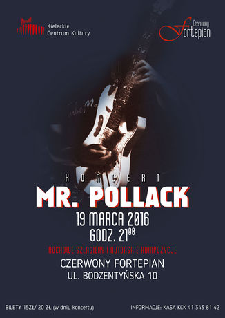 Czerwony Fortepian Muzyka Koncert zespołu Mr. Pollack 