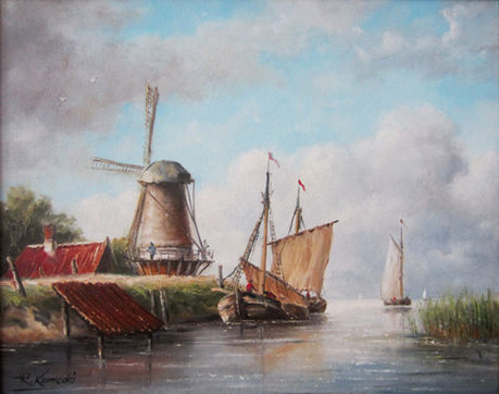 Słoneczko Sztuki plastyczne Pejzaż holenderski w malarstwie Romana Korneckiego 