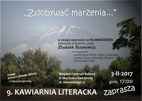 Miejskie Centrum Kultury, Skarżysko-Kamienna Literatura Kawiarnia Literacka - Zbyszek Ścisłowicz 