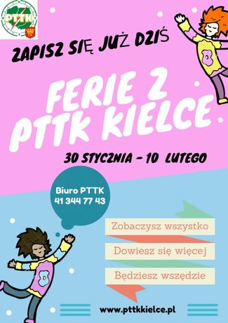 zobacz info Sport i Rekreacja Ferie z PTTK Kielce 