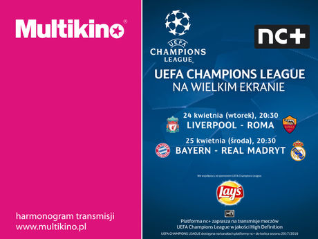 Multikino Sport i Rekreacja Liga Mistrzów UEFA: Bayern - Real Madryt 
