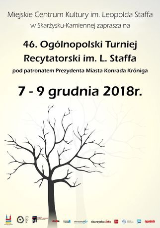 Miejskie Centrum Kultury, Skarżysko-Kamienna Literatura 46. Ogólnopolski Turniej Recytatorski im. Leopolda Staffa! 