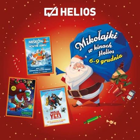 Helios Kino Mikołajki z Heliosem 