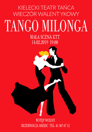 Kieleckie Centrum Kultury Taniec Walentynkowy Wieczór Milonga 