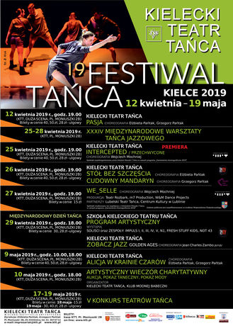 Kielecki Teatr Tańca Taniec 19 FESTIWAL TAŃCA KIELCE 2019 