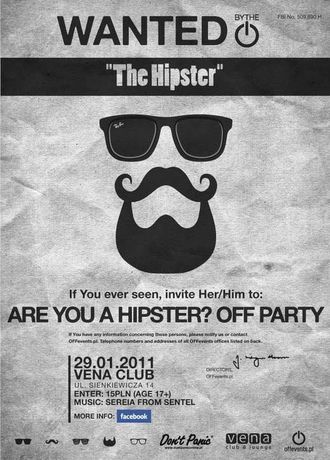 Vena Lokale Are You a Hipster? Off party 